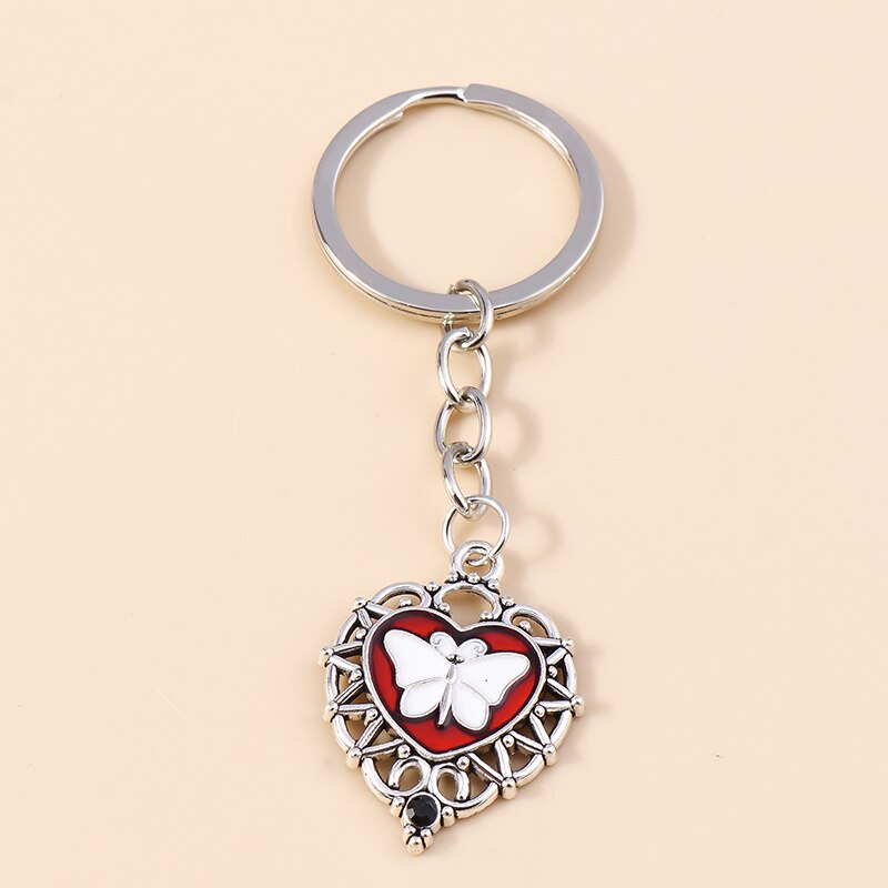1Pc Bohemia Evil Eye Hamsa Hand Keychain for Women Men Blue Eye Sun Feather Key Ring Bag Pendant Car Key Holder Rings Wholesale