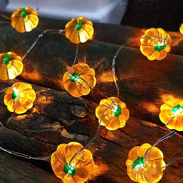 Halloween Pumpkin Bat Spider Light String Ghost Festival Party Favor Trick or Treat Happy Halloween Day Decor for Home 2024 - Charlie Dolly