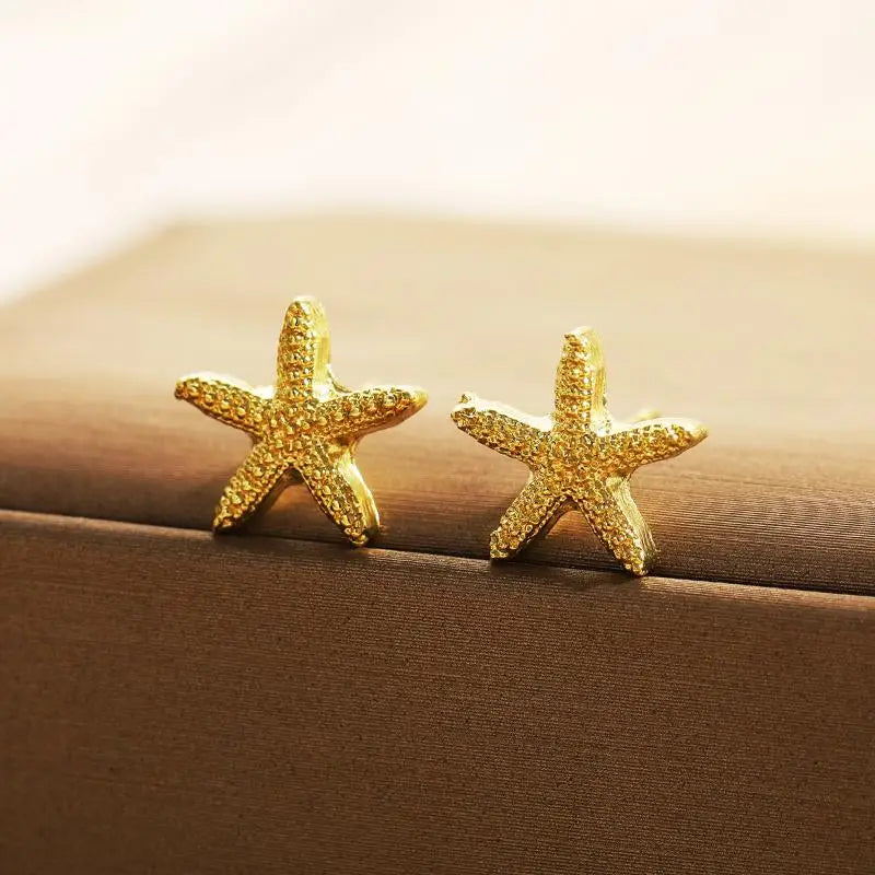 Pearl, Conch and Starfish Cute Boho Earrings