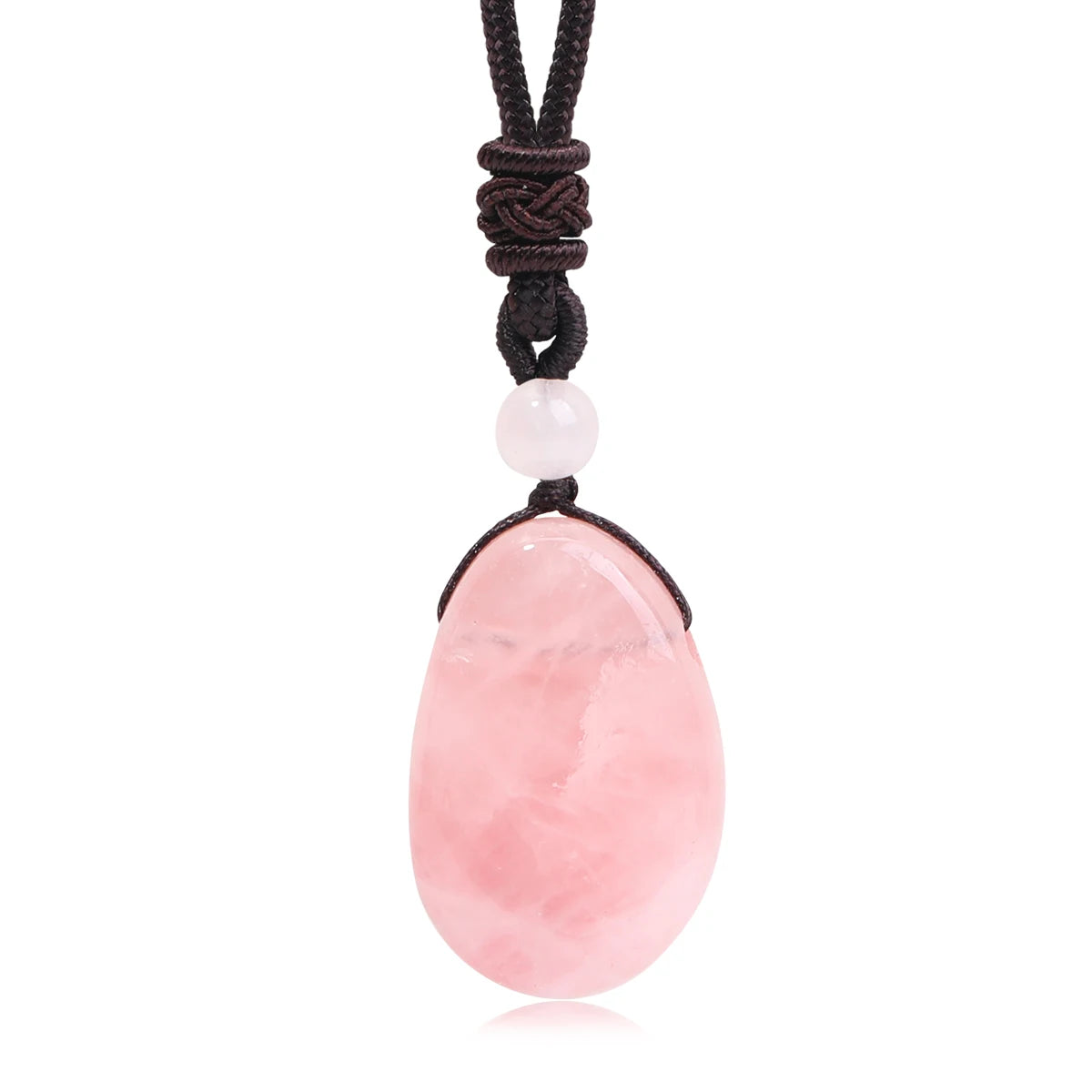 Water Droplet Crystal Pendant, Natural Stone Spiritual Necklace