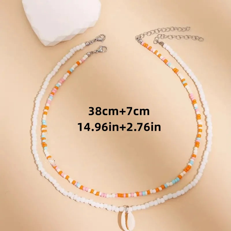 Tidepool Starfish and Turtle Beaded Boho Choker