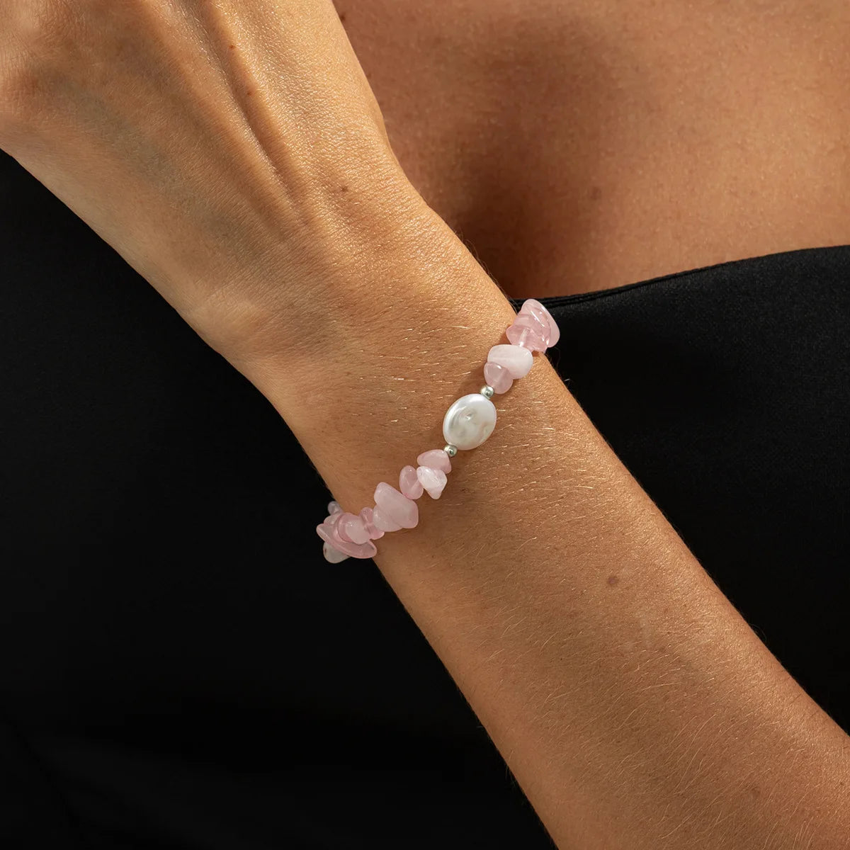 Pink Zircon Heart Pearl Pendant Necklace