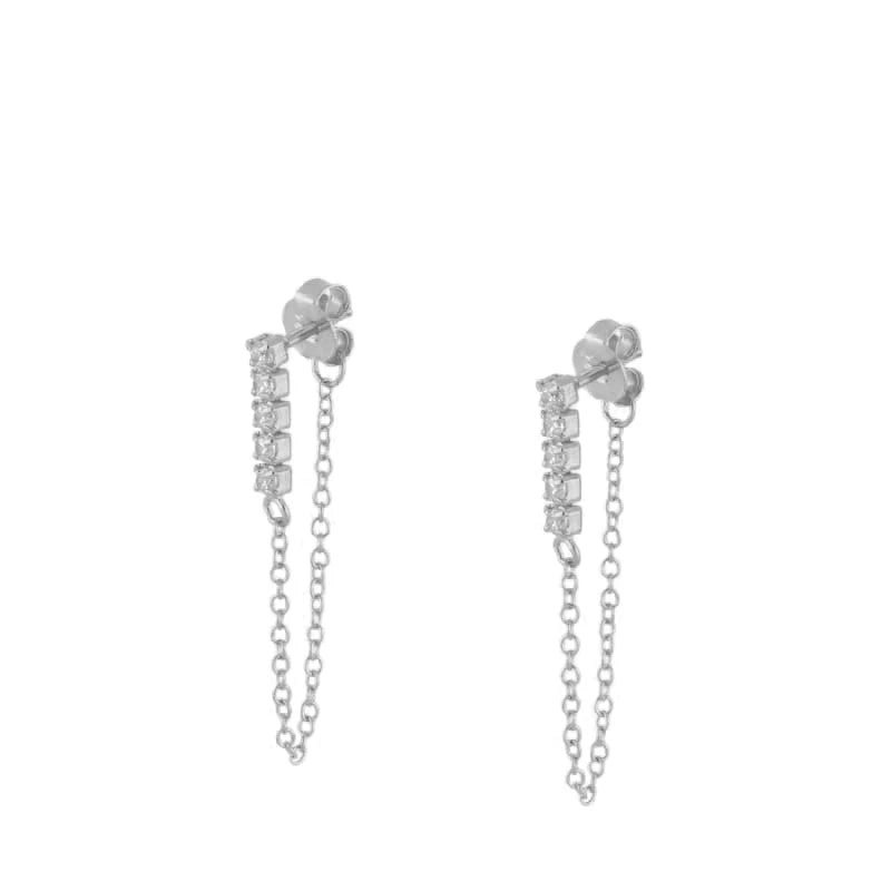 Gold Plated Hoop Stud Ear Cuff Earrings Set Jewelry