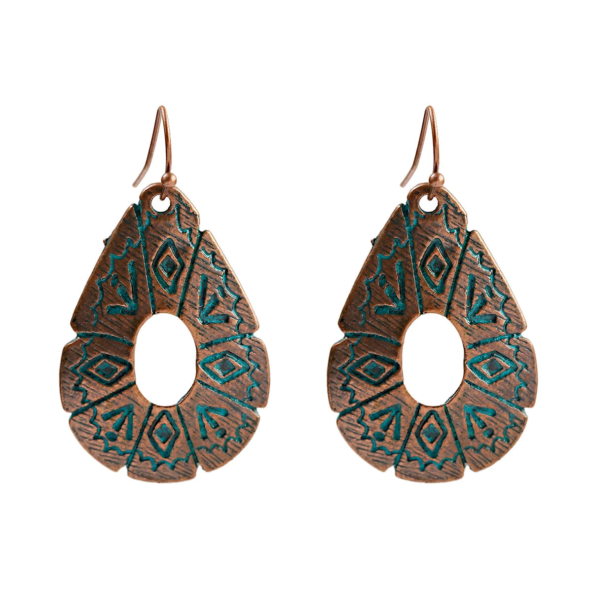 أقراط متدلية مصنوعة من سبائك البرونز العتيق للنساء أقراط Jhumka الهندية ذات سلسلة طويلة بوهو تريبل