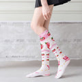 Women Sexy Thigh High Stockings Autumn 3D Printing Red Strawberry Pink Sweet Kawaii Over Knee Stocking Cosplay Quadratic Element - Charlie Dolly