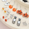 36 Pcs Halloween Earrings Set for Women Vintage Cute Ghosts Black Cats Pumpkins Bats Spiders Drop Stainless Steel Ear Needle - Charlie Dolly