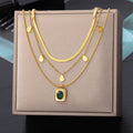 Stainless Steel Geometry Star Moon Butterfly Pendant Multilayer Chain Choker Necklace For Women Wedding Accessories Dropshipping - Charlie Dolly