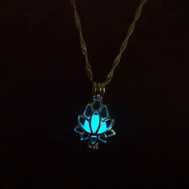 Lotus Flower Yoga Necklace & Bracelet Set, Meditation Talisman