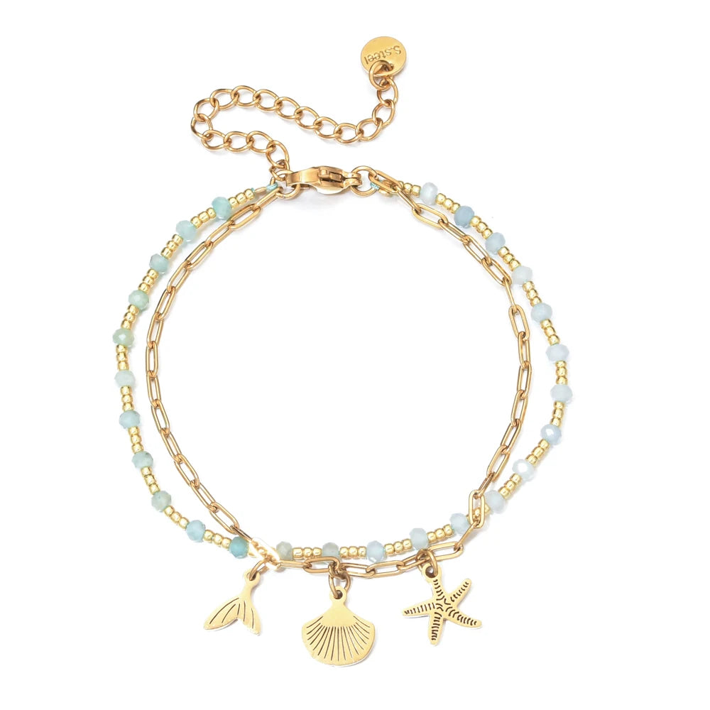 Evil Eye & Hamsa Hand Boho Bracelet