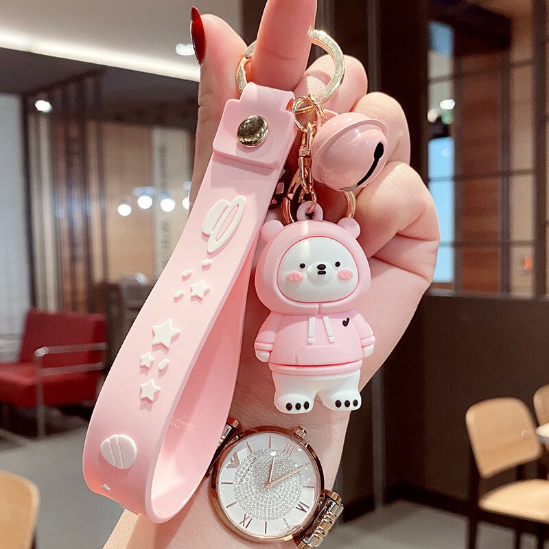 Regular Activities Kinds of Keychains Cute Doll Key Chain Ring Holder Beautiful Lovely Keyring Small Gifts Promotion