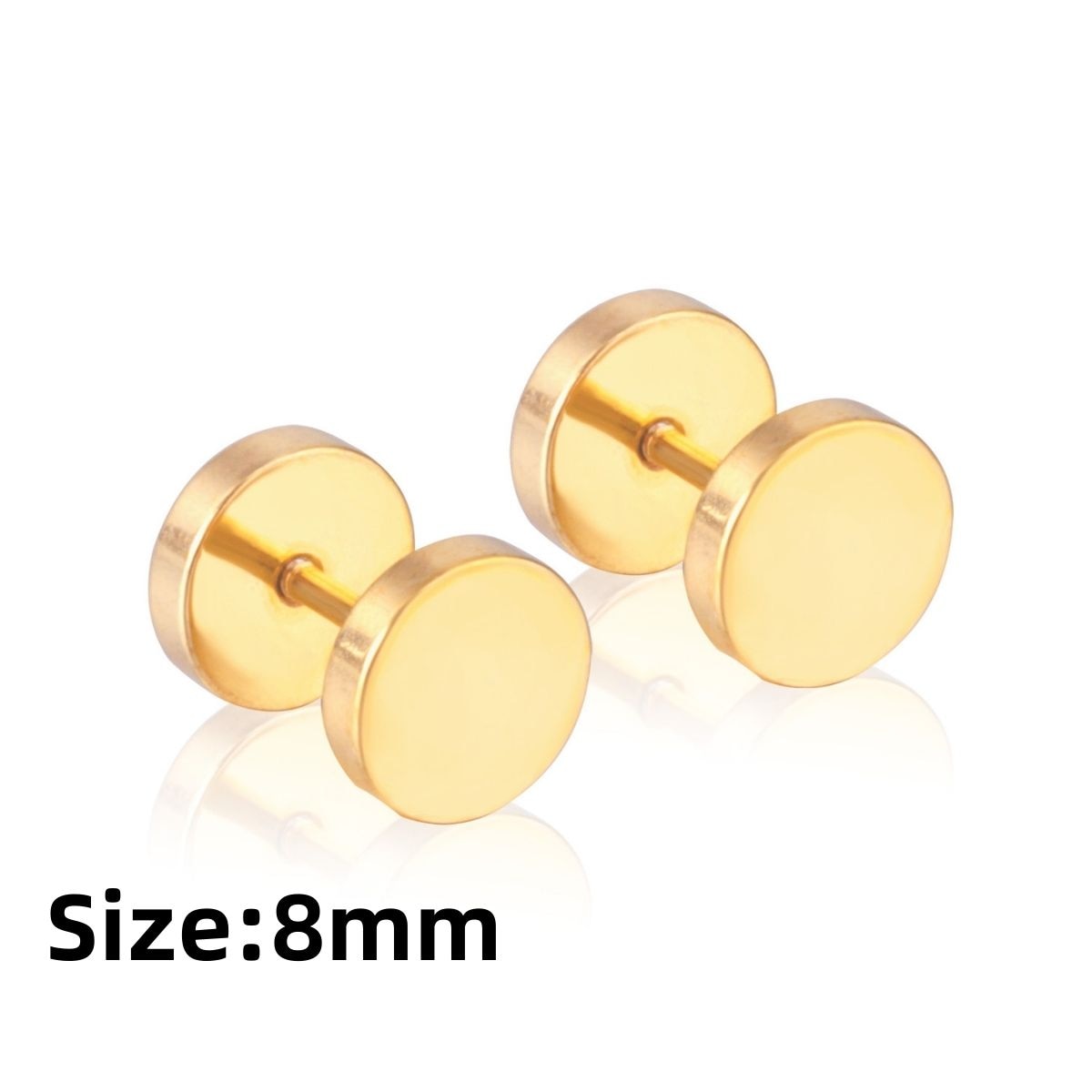 LUXUKISSKIDS Roman Numerals Men's Earrings Gothic Black Studs Steel Korean Fashion For Women 2023 Trendy Punk CZ Hiphop Piercing