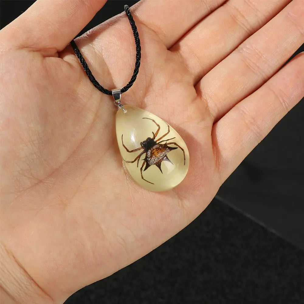 Vintage Scorpion Chain Necklace Bronze Blue Women Jewelry Natural Insect Pendants Bohemian Custom Necklace Boho Jewelry - Charlie Dolly