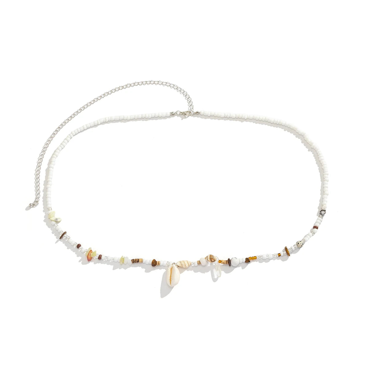 Acrylic Shell and Seed Bead Boho Waist Chain