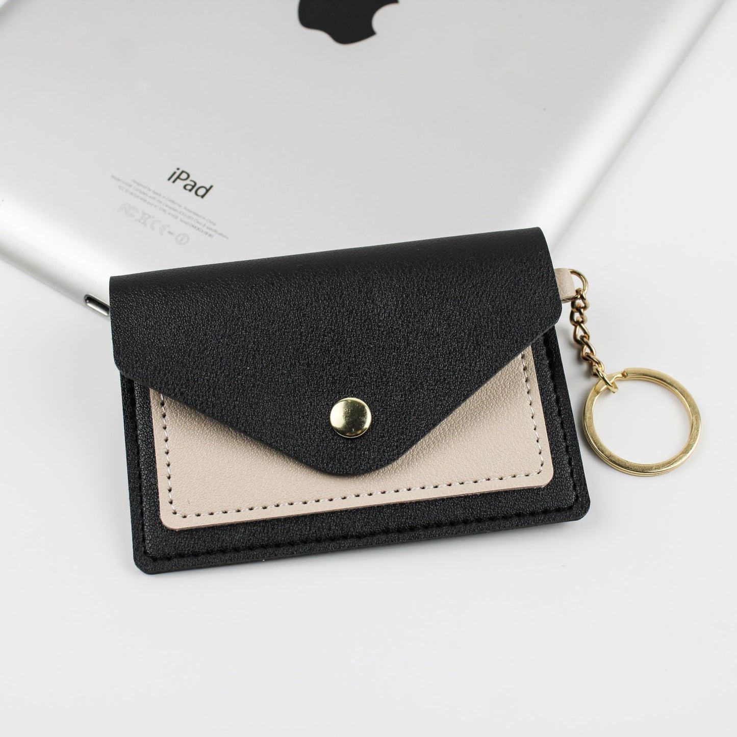 Korean Version Card Holder Cute Student Candy Color Ultra-thin Wallet Multi-card ID Holders Package Keychain Small Wallet Purse