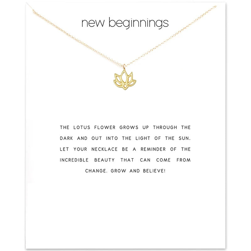 Minimalist Lotus Flower Pendant, Silver Anniversary Gift Necklace