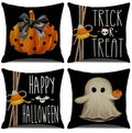 2024 Halloween Cushion Cover Halloween Decoration for Home Ghost Pumpkin Bat Pillowcase Horror Trick Or Treat Party Supplies - Charlie Dolly