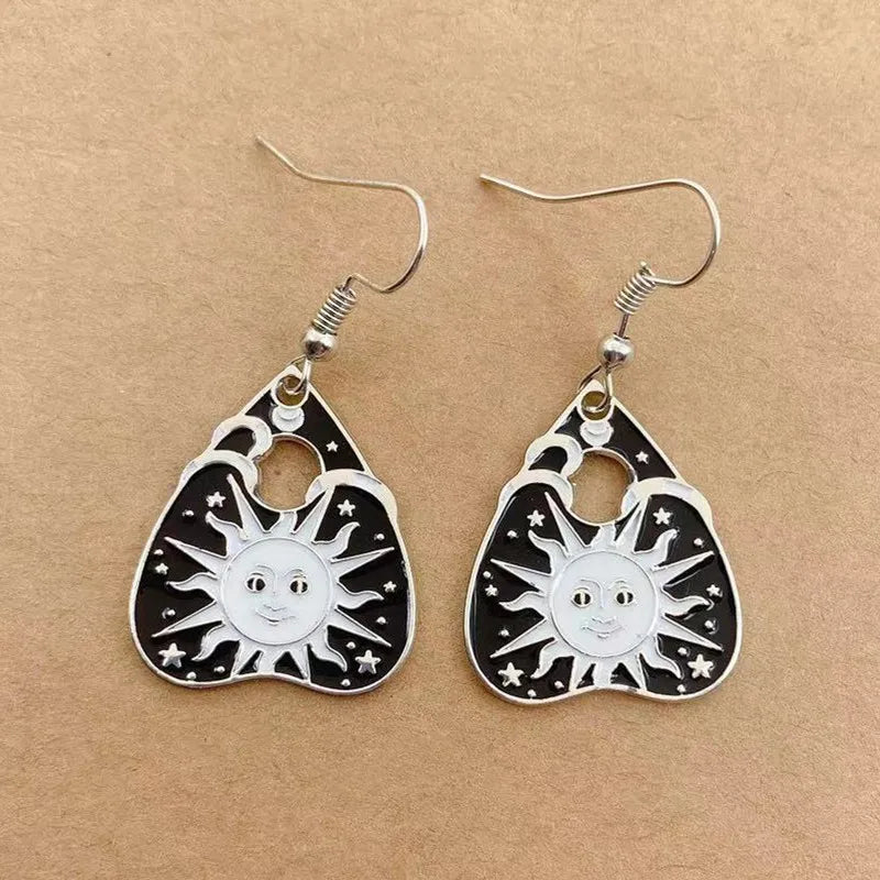 Earrings for Women Girls Drop Dangle Teens Charm Gift Party Simple Punk Cool Halloween Skull Cross Horror Skeleton Death Bat - Charlie Dolly