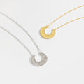 ANDYWEN 925 Sterling Silver Gold Coins Big Moon Pendant Necklace Long Chain Choker CZ Rock Punk Wedding Party Fine Jewels - Charlie Dolly