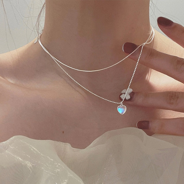 2023 Boho Necklaces & Pendants Vintage Multilayer Choker Necklace Women Fashion Collar Collier Femme Moon Jewelry Accessories