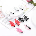 Bat Wings Shape Hairpins Halloween Devil Ears Headband Punk Hair Clip Gothic Costume Haunted House Party Adults Kids Head Decor - Charlie Dolly