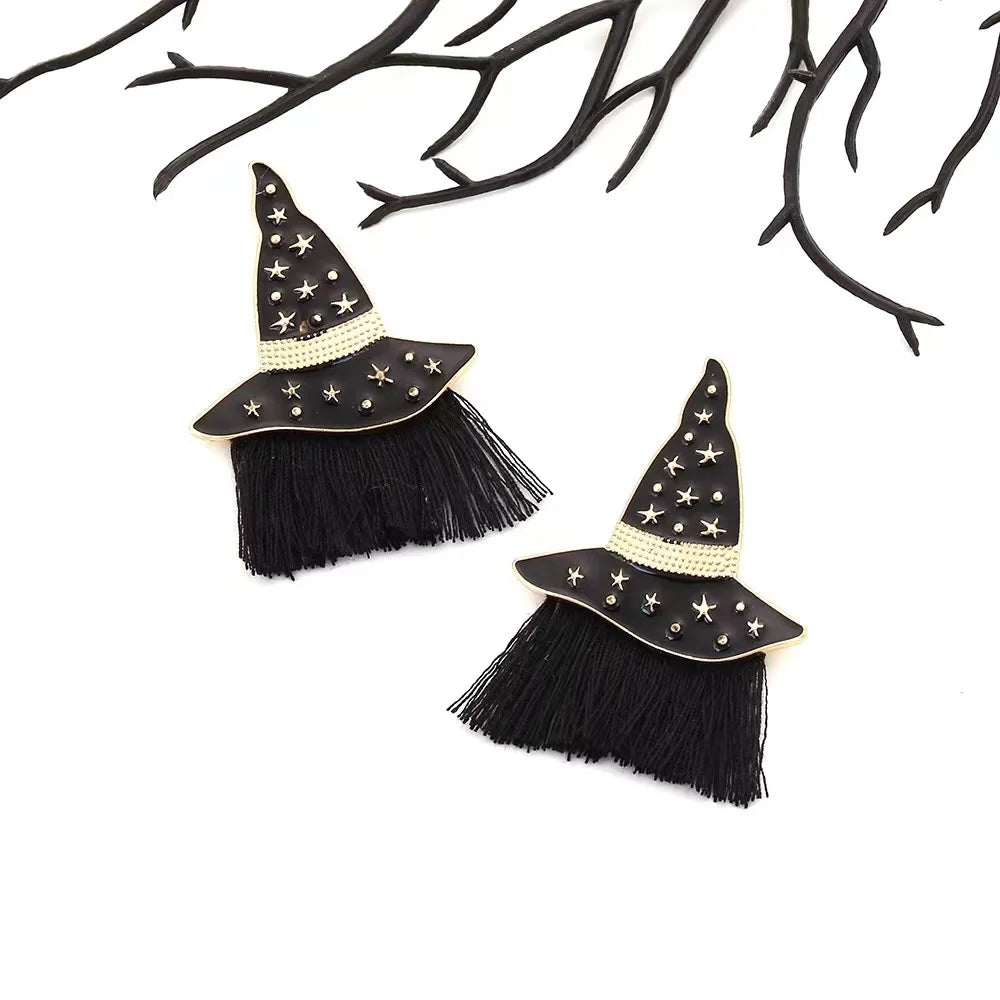 Exaggerated Rhinestone Characters Earrings for Woman 2023 Halloween Earrings Jewelry Party Casual - Charlie Dolly