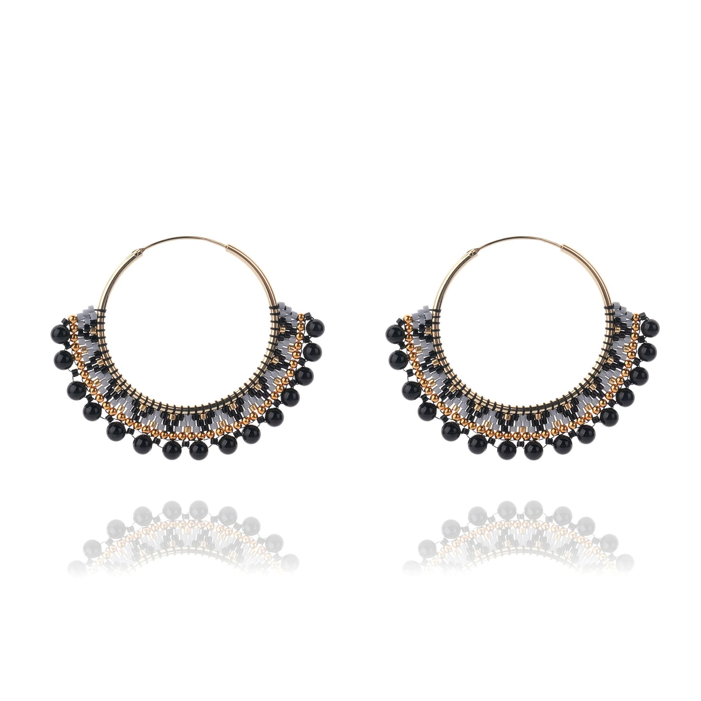 LIMAX Bohemian Earrings 2022 Beads Long Earrings Ethnic Style Drop Earings Fashion Jewelry Bijoux Femme Statement Earrings