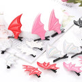 Bat Wings Shape Hairpins Halloween Devil Ears Headband Punk Hair Clip Gothic Costume Haunted House Party Adults Kids Head Decor - Charlie Dolly
