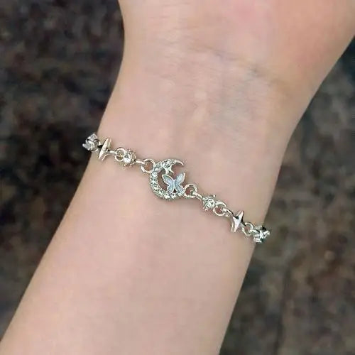 Golden Shell and Retro Flower Boho Bracelet