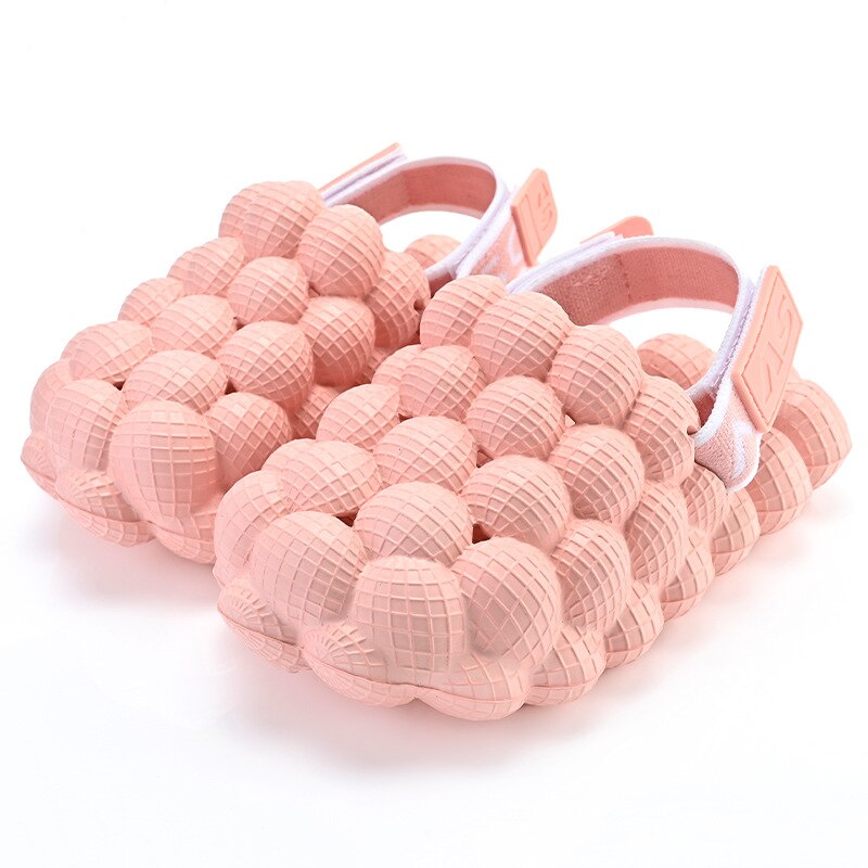 Comwarm Toddler Children Bubble Slippers Kids Summer Sandals Outdoor Leisure Beach Slides Boys Girls Closed Toe Home Shoes