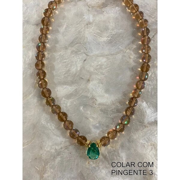 natural stone beaded Kunzite gold-plated bead collar freshwater accents large baroque pearl focal Hook fastening necklace women