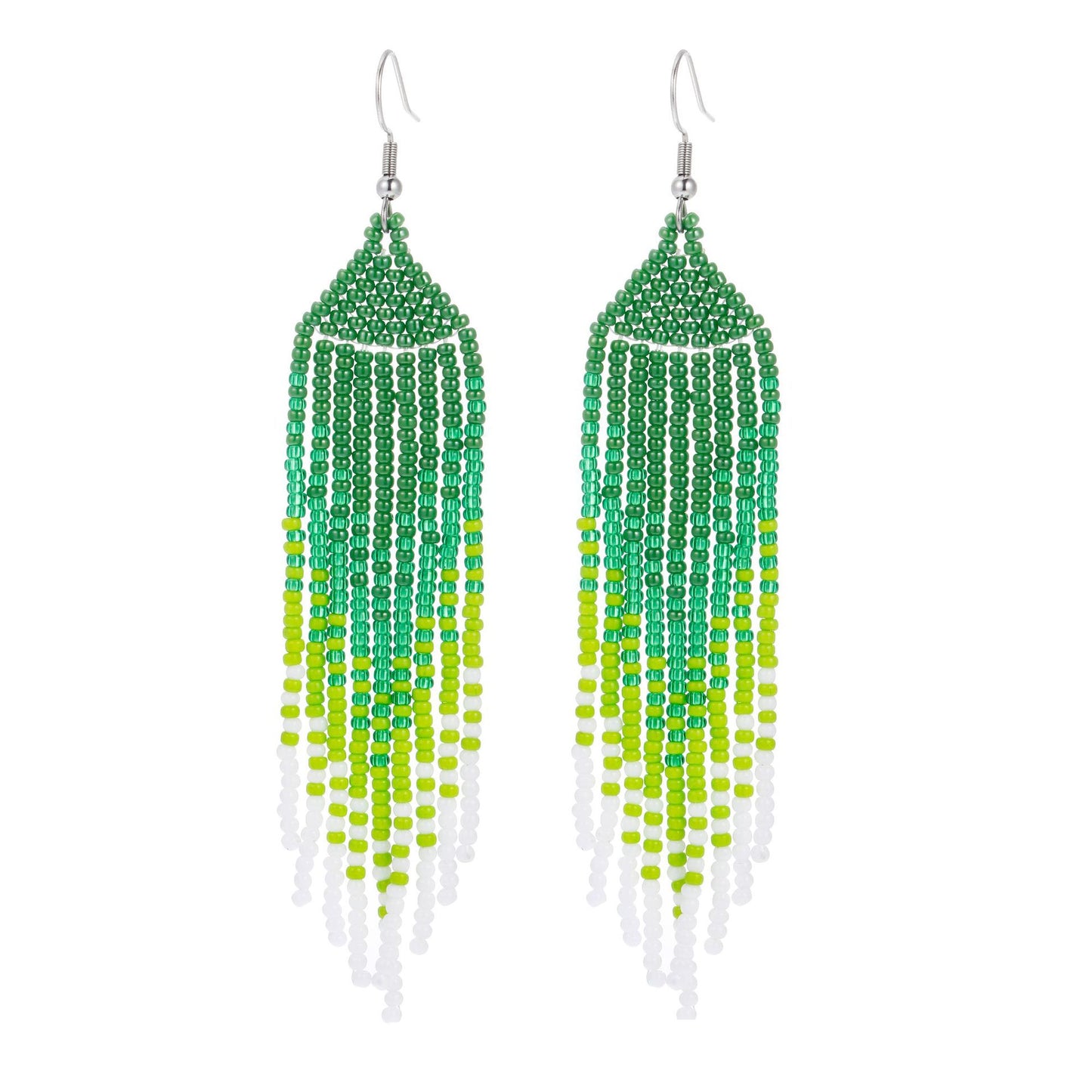 LIMAX Bohemian Earrings 2022 Beads Long Earrings Ethnic Style Drop Earings Fashion Jewelry Bijoux Femme Statement Earrings