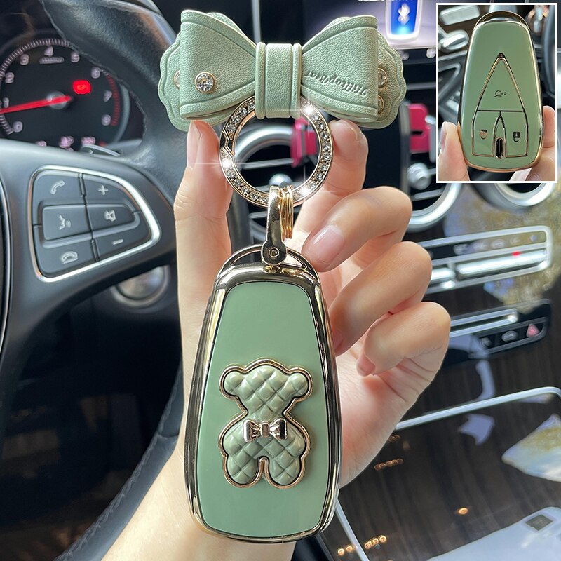 Car Remote Key Case Cover Shell Fob for Changan CS75PLUS CS55PLUS CS35 PLUS Eado UNI-T Oushang X5 X7 EV Keychain Accessories