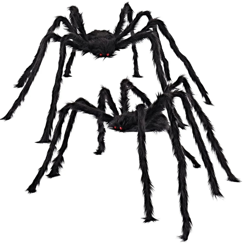 Light-up Spider Halloween Decoration,Big Lighted Spider for Scary Halloween Outdoor Indoor Yard Home Party Haunted House Décor - Charlie Dolly