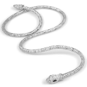 Snake Choker Necklace Retro Adjustable Snake Shape Collar Necklace Curved Design for Rhinestone Halloween Jewelry for Wo - Charlie Dolly