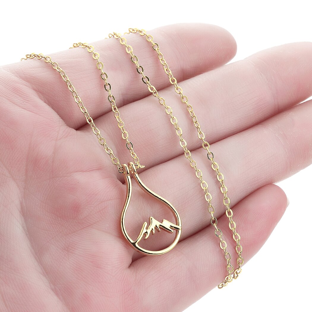 Cxwind Stainless Steel Holder Necklace, Mountain Jewelry, Wedding and Engagement Ring Guardian Necklace Wholesale