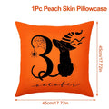 Halloween Pumpkin Ghost Pillowcase Happy Halloween Party Decorations For Home 2024 Trick or Treat Spider Bat Cat Pillow Covers - Charlie Dolly