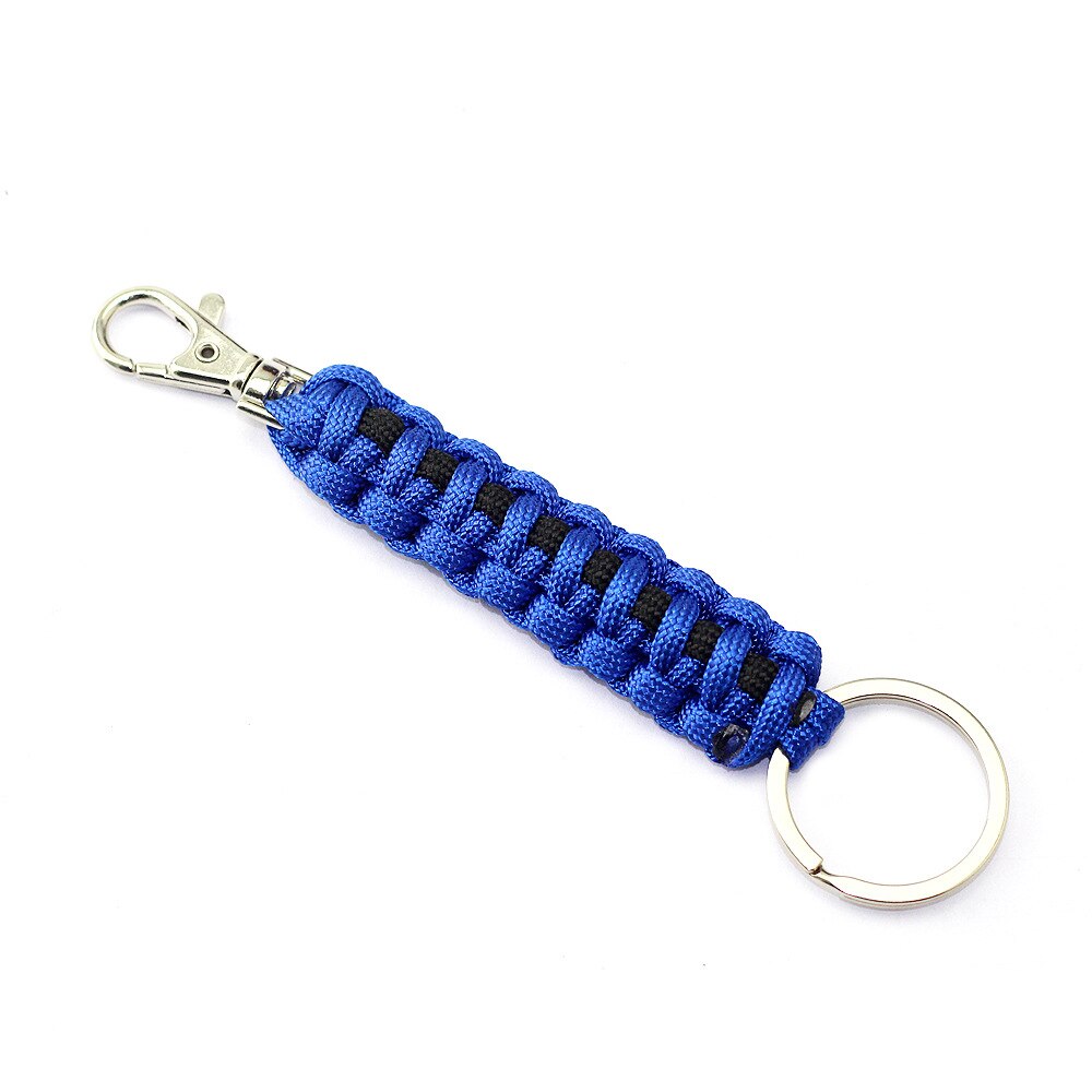 Key Chain With Self-defense Steel Ball 24cm 7-core Outdoor Equipment Parachute Cord Rope Keychain Wild Survival