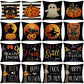 2024 Halloween Cushion Cover Halloween Decoration for Home Ghost Pumpkin Bat Pillowcase Horror Trick Or Treat Party Supplies - Charlie Dolly