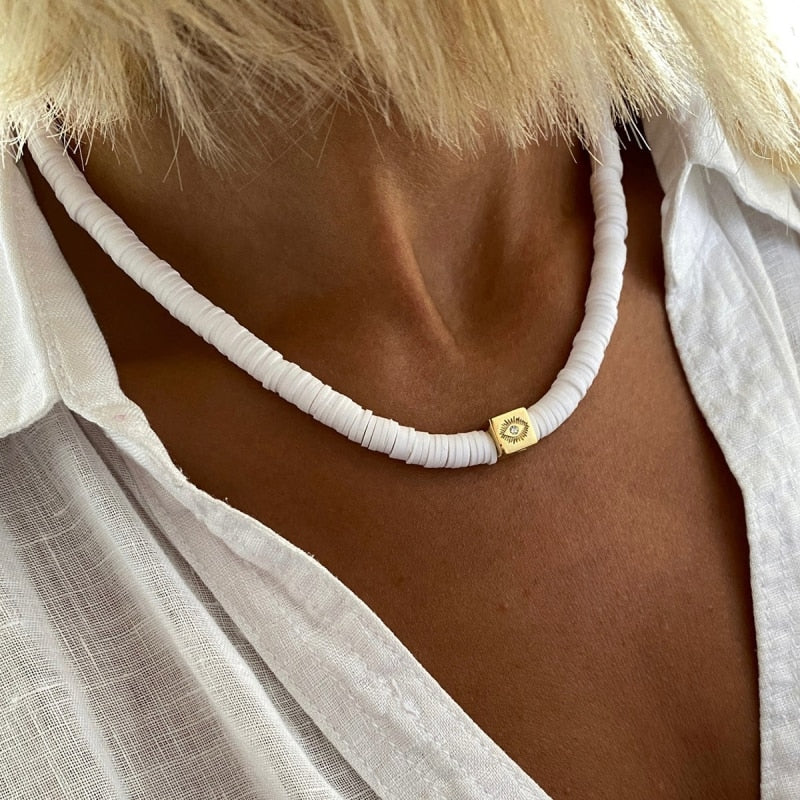 Collar Trendy Quartz Necklace Pendant Natural Stone Pink Crystal Pendant Necklace Bohemian Sparkling METAL SHELL jewelry