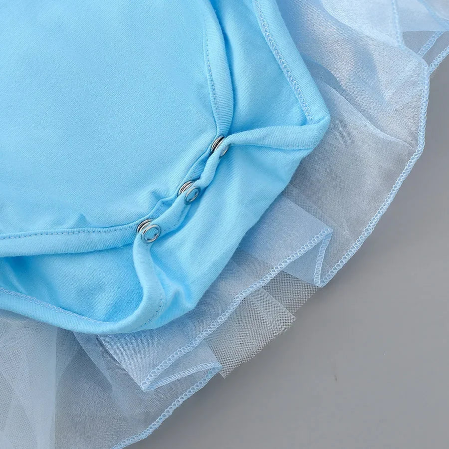 Baby Romper Tutu Dress with Headband Infant Baby Girl Princess Clothes Cute Design Kids Dress Halloween Party Costumes Outfit - Charlie Dolly