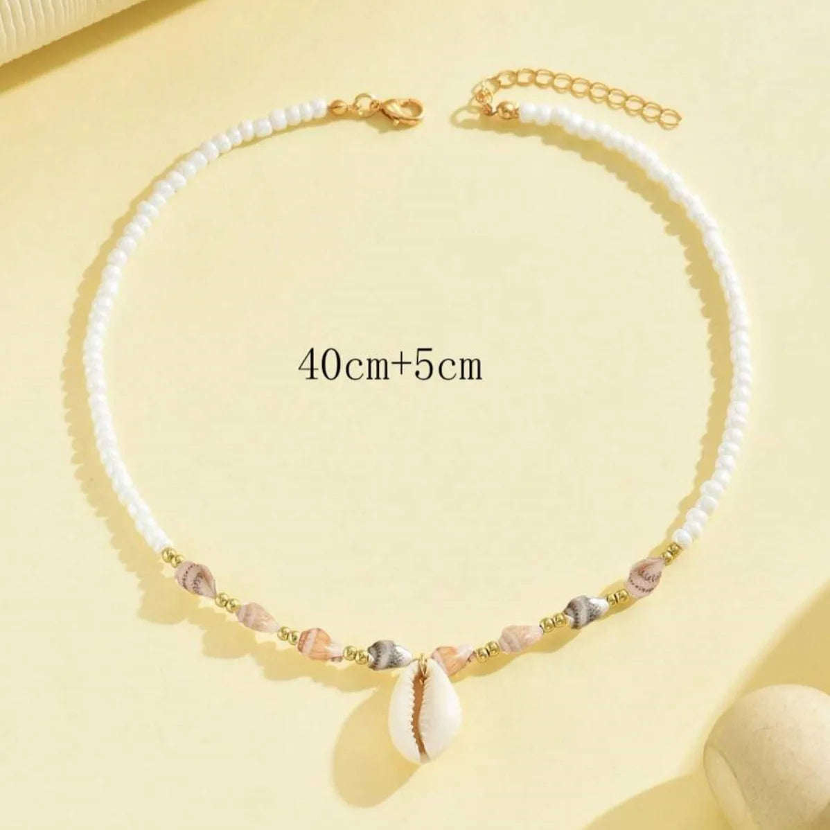 Beach Seashell and Starfish Handmade Beaded Boho Choker