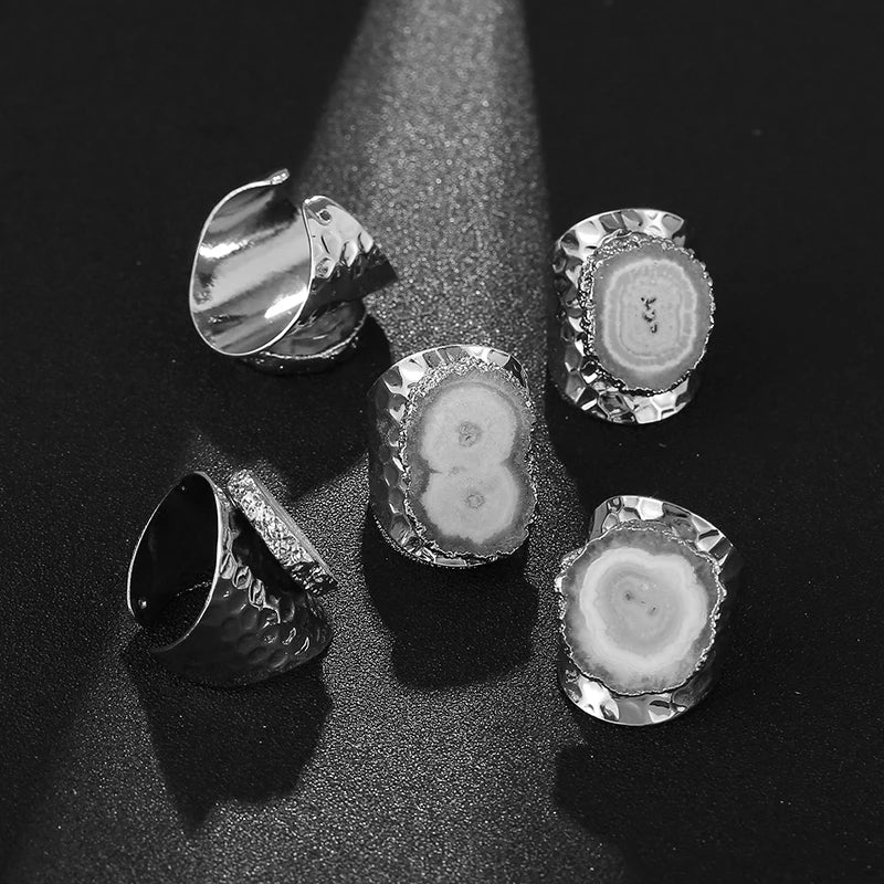 Agate Boho Ring