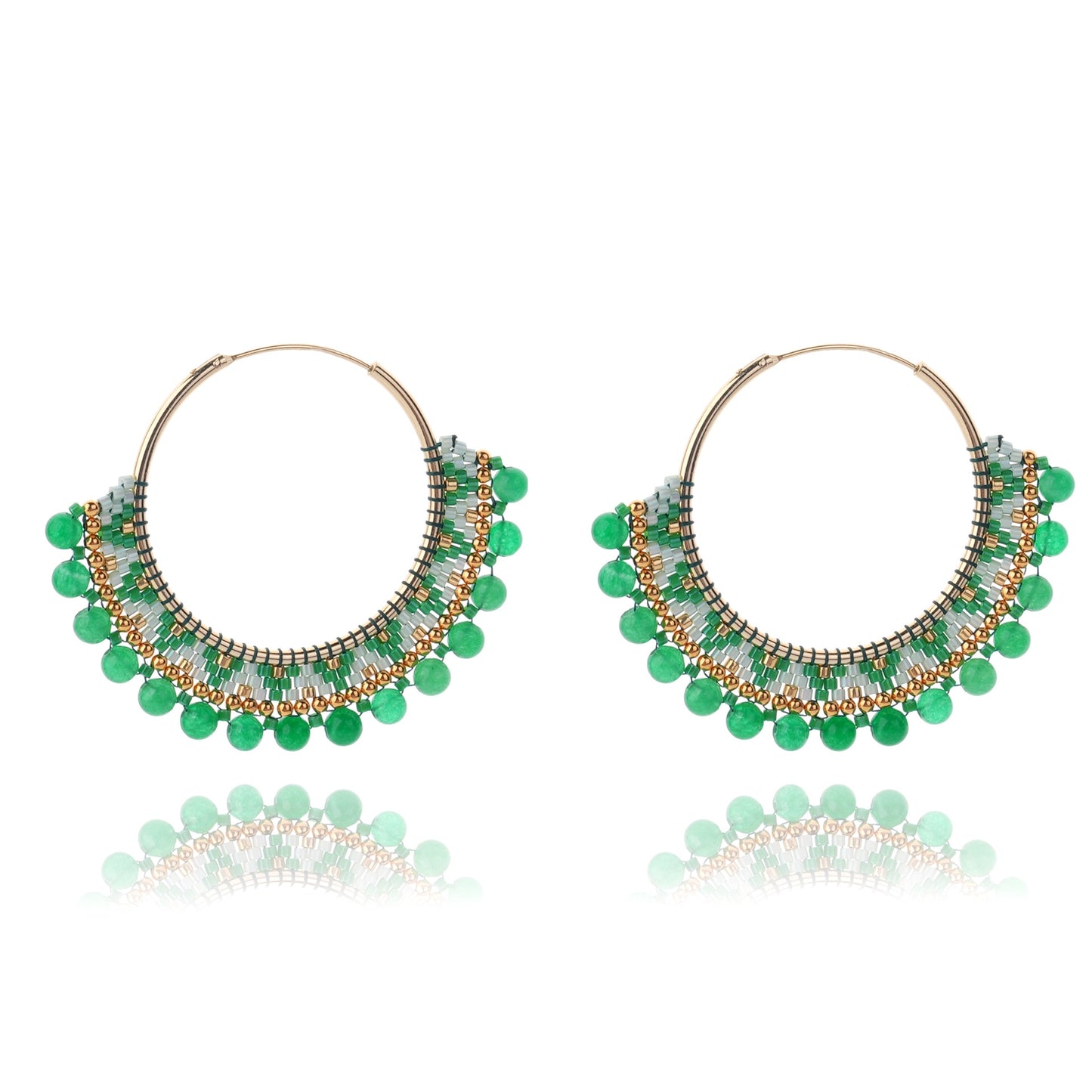 LIMAX Bohemian Earrings 2022 Beads Long Earrings Ethnic Style Drop Earings Fashion Jewelry Bijoux Femme Statement Earrings