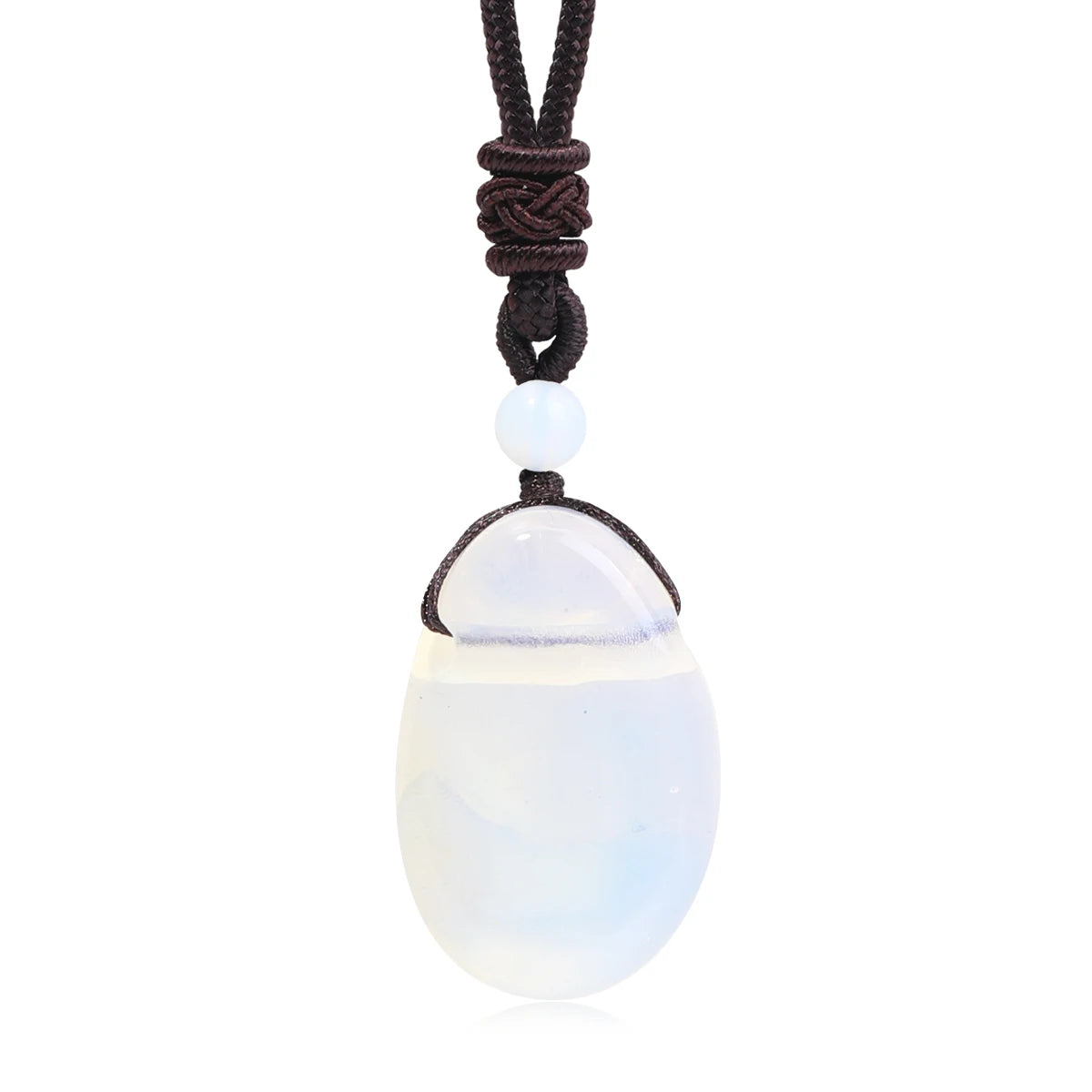 Water Droplet Crystal Pendant, Natural Stone Spiritual Necklace