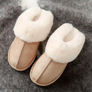 Winter 2023 Warm Soft Women's Fashion And Indoor Plush Slippers Australian U Style High Quality Cotton Shoes Size 35-45 - Charlie Dolly