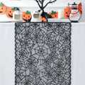 Halloween Black Lace Placemat Happy Halloween Party Decorations 2024 For Home Spider Web Tablecloth Kitchen Dining Table Covers - Charlie Dolly