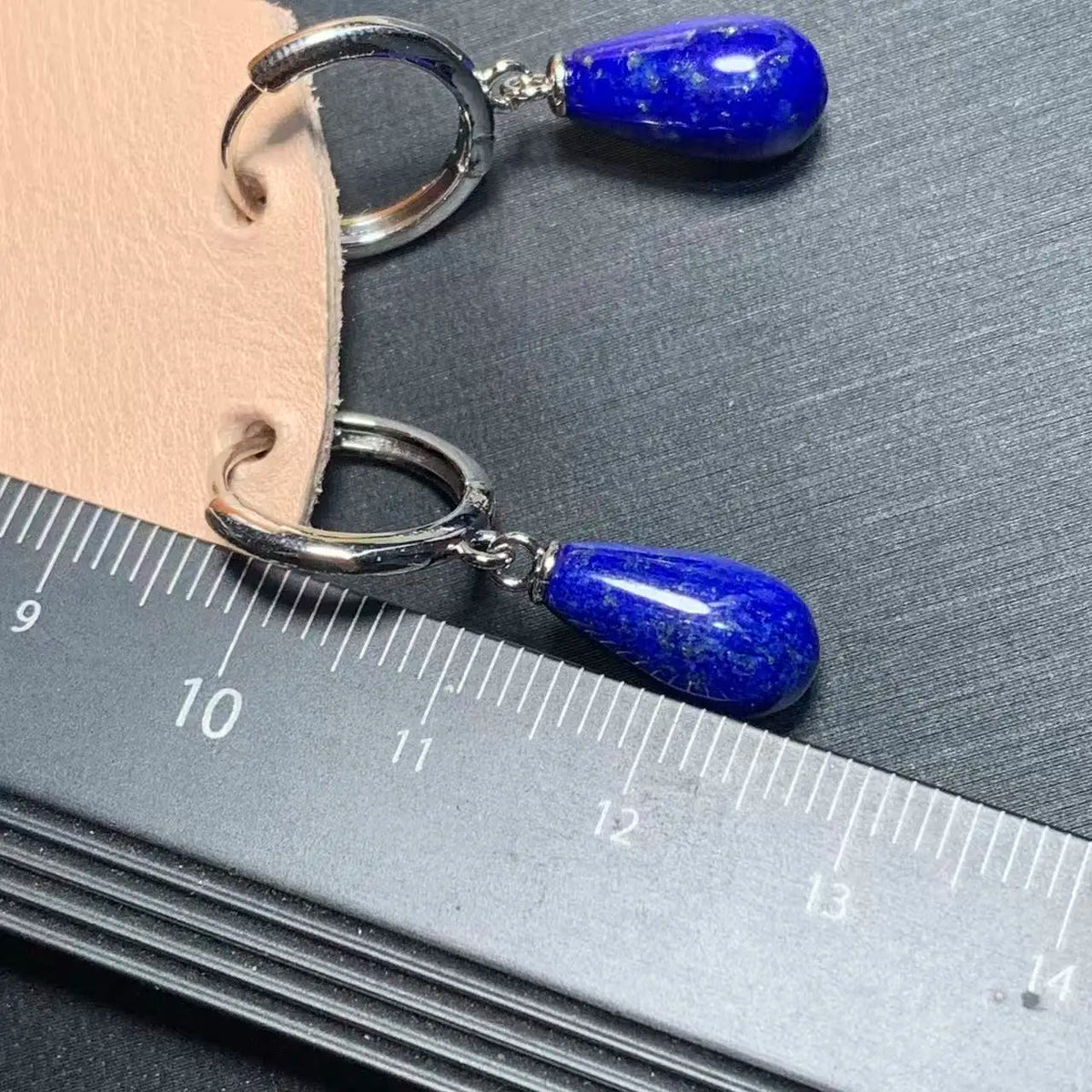 Natural lapis lazuli Stud Earrings For Women Real stainless steel Vintage Femme Gift Prevent Allergy Fine Jewelry - Charlie Dolly