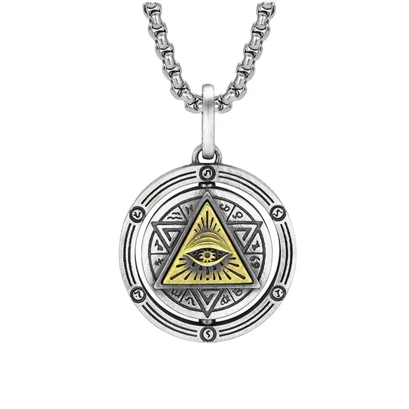 Eye of Horus Evil Eye Pendant Necklace, Ancient Egyptian Protection Amulet