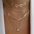 bls-miracle Bohemia Gold Color Multiple Styles Necklace For Women Multi-Layer Crystal Pendant Necklaces Set Jewelry Gifts - Charlie Dolly