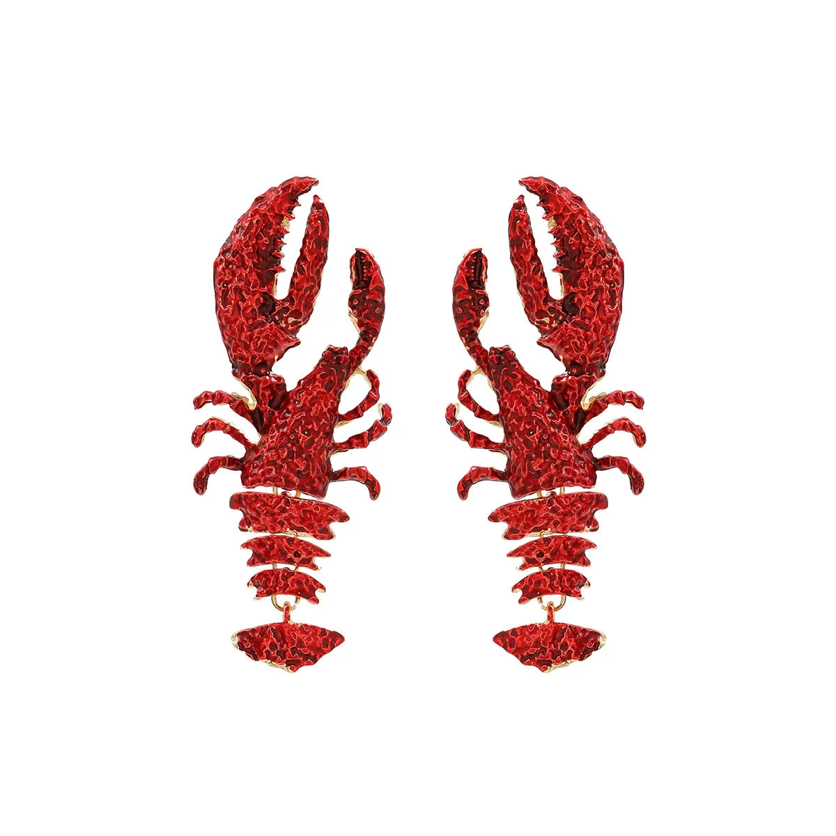 Enamel Lobster Ocean Drop Earrings Jewelry